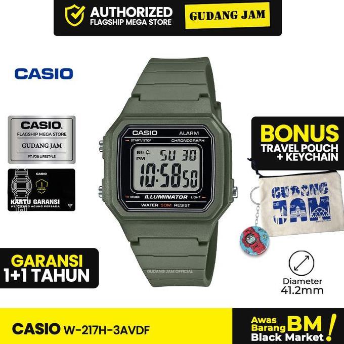 Casio General W-217H-3AVDF W-217H-3A W-217H W217H W 217H
