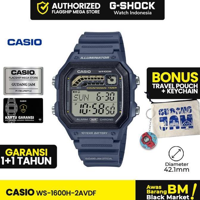 Casio General WS-1600H-2AVDF WS-1600H WS-1600 WS1600H WS 1600H Watches