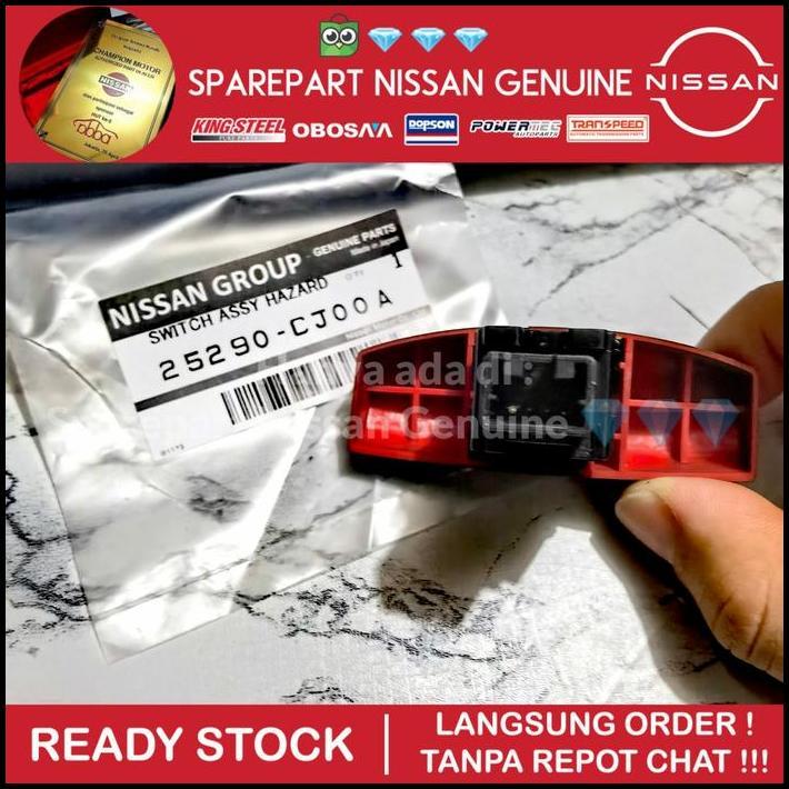 HOT DEAL LIVINA L10 L11 SWITCH TOMBOL HAZARD DARURAT SEGITIGA MERAH ORI NISSAN 