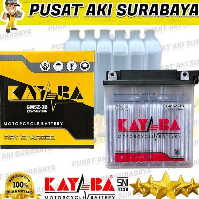 Promo AKI TERMURAH KAYABA GM5Z-3B DRY CHARGE MOTOR SHOGUN SATRIA TORNADO SMASH BRAVO TITAN MTX5AL YB