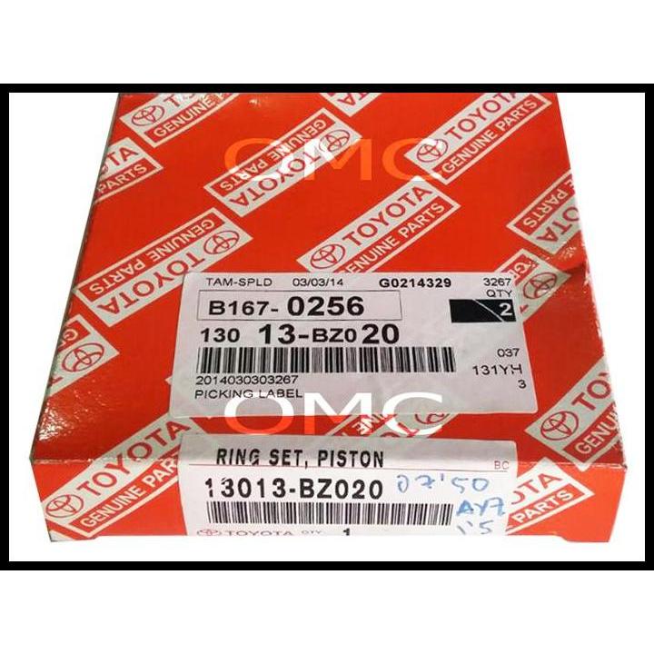 TERLARIS RING SEHER / RING SET PISTON AVANZA 1.5CC RUSH | 13013-BZ020 