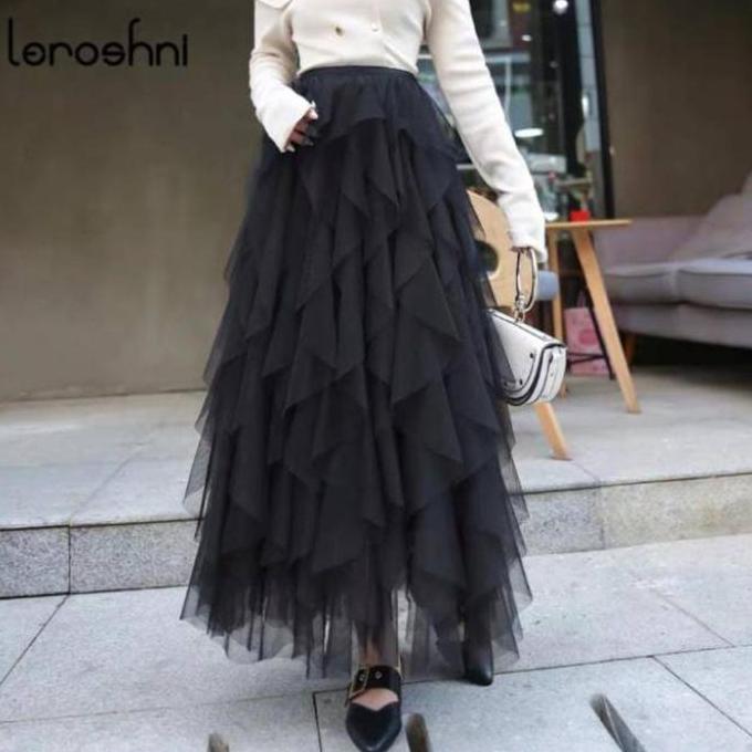 Rok Tutu Tile Tumpuk 3 Susun Import - Rok Tutu Tile Tumpuk Import 1337 GV