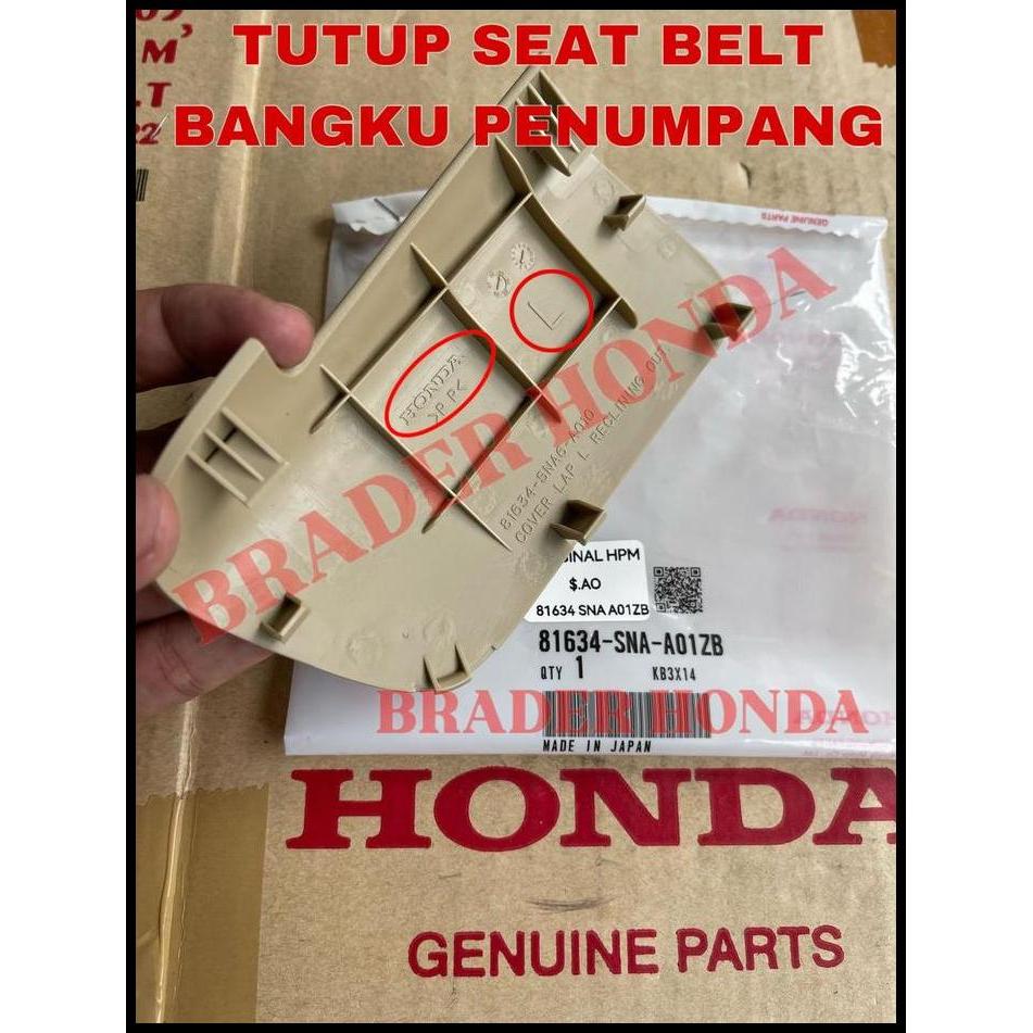 TERLARIS TUTUP SAMPING BANGKU SEAT BELT JOK KURSI DEPAN CIVIC FD1 FD4 CRV GEN 3 RE1 RE3 2006 2007 20