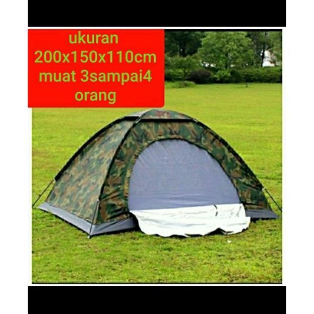 tenda camping loreng army 4 orang tenda camping dome 4 orang tenda gunung WRD
