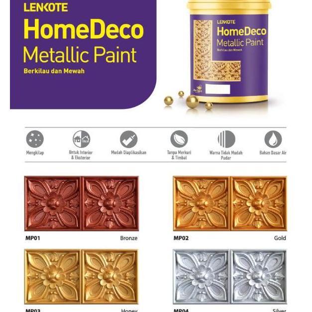 CAT EMAS WARNA EMAS 200cc DEKOR TEMBOK BESI KAYU GYPSUM ORNAMEN PENGENCER AIR HOME DECO METALIK