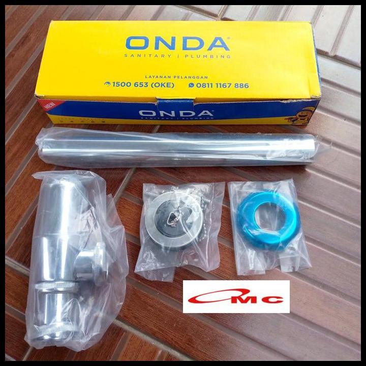 DISKON SIFON BOTOL WASTAFEL STAINLESS ONDA PT-TUL 1/2" CHROME SIVON SIPON SIPHON SIFON WASTAFEL BOTT