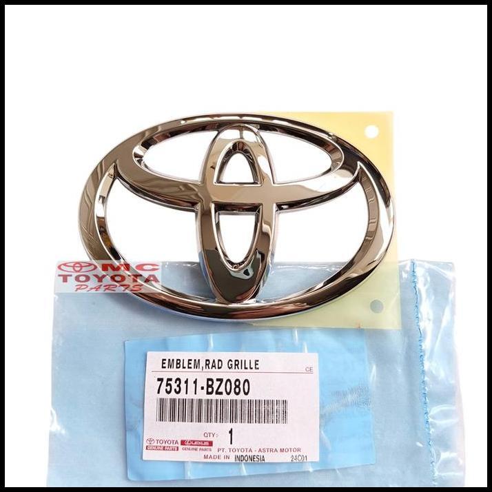 DISKON EMBLEM LOGO CHROME DEPAN GRILL GRILLE RADIATOR ORIGINAL TOYOTA AVANZA RUSH EMBLEM LOGO PINTU 
