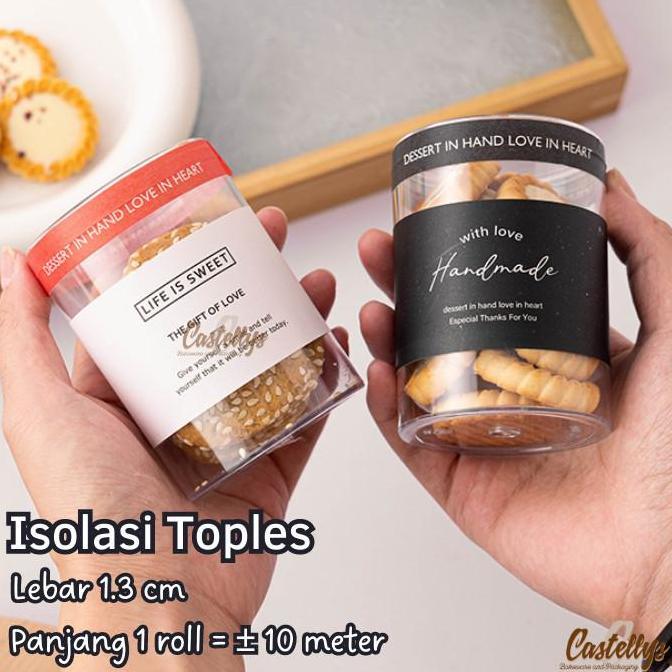 Silahkan Order] Isolasi Selotip Tape ISS Toples Kue Kering Nastar Hampers Cookies