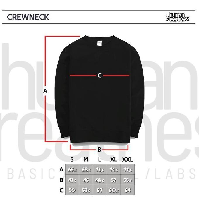 Crewneck Misty Grey M71 Human Greatness