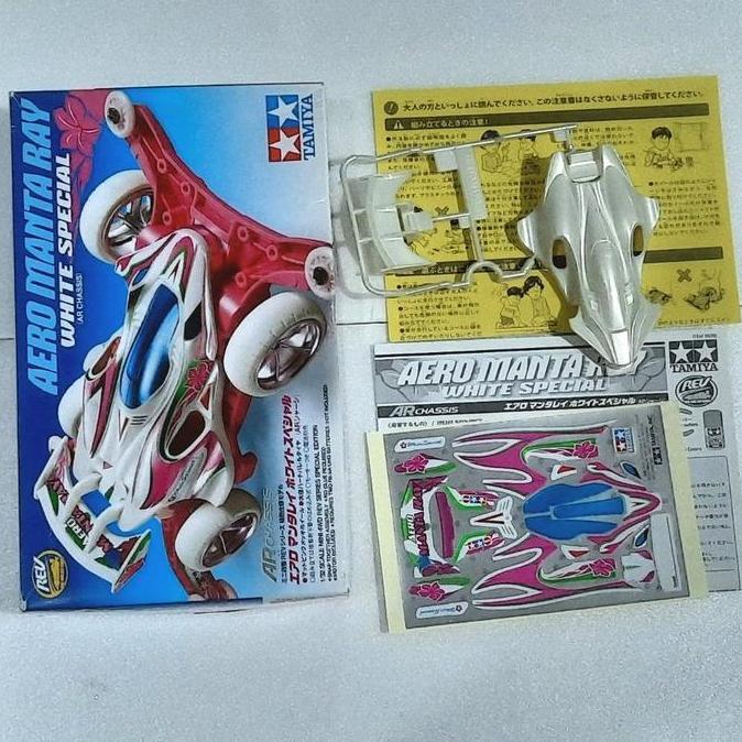 Body Aero Mantaray White Special + Decal Original Tamiya