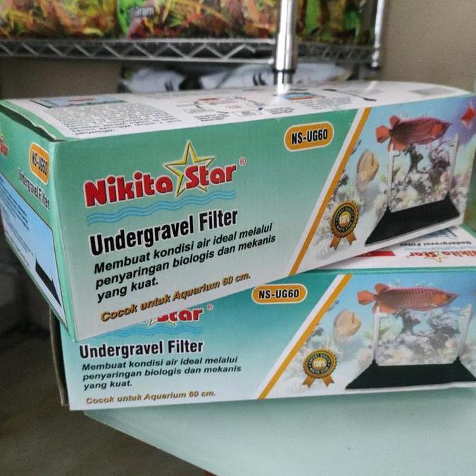 Filter UgF Undergravel set papan tatakan under gravel akuarium