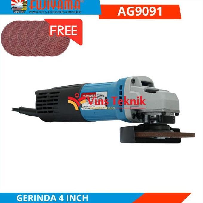 FUJIYAMA AG9091 Mesin gerinda tangan 4" FUJIYAMA AG 9091 AG9091