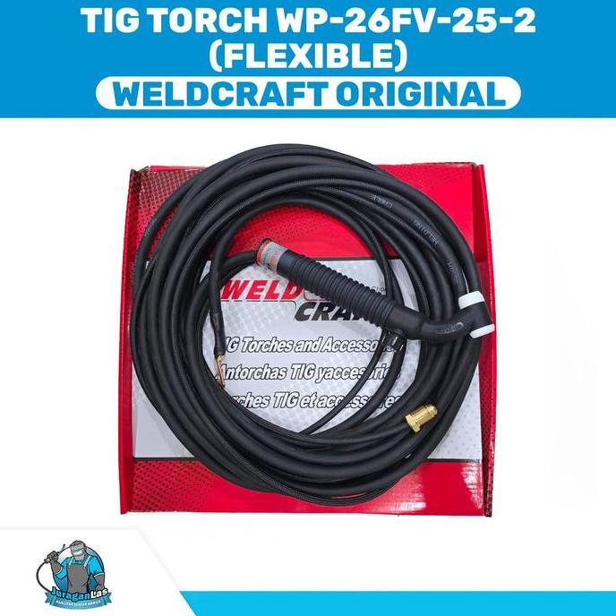 Terjangkau Tig Torch Wp-26Fv Flexible Weldcraft Stang Las Argon Fleksibel Wp-26 Fv