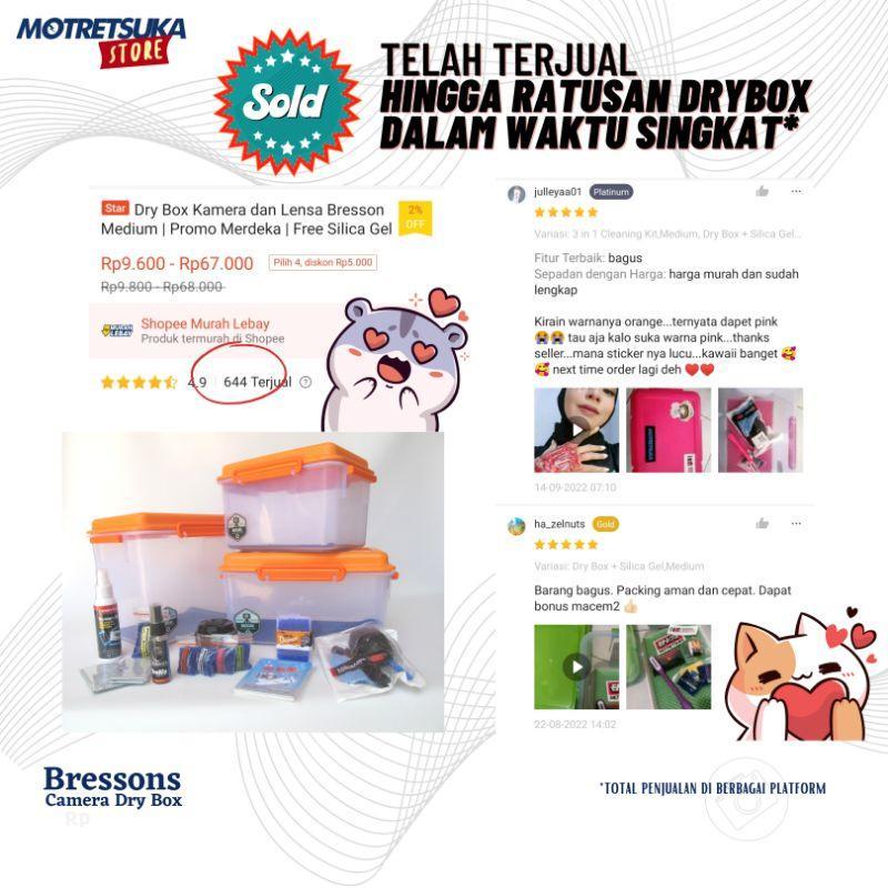 [Free Bonus] Dry Box Kamera Medium | Drybox Kamera & Lensa Bressons | Box Kamera Dan Lensa Mirrorles