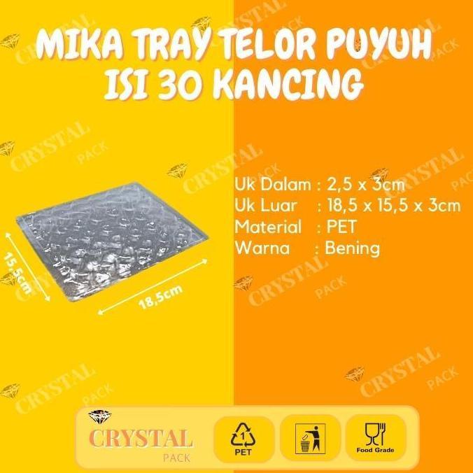 TERMURAH - 1 Dus Mika Kemasan Telur Puyuh Isi 30 Butir Kemasan Box Egg Tray