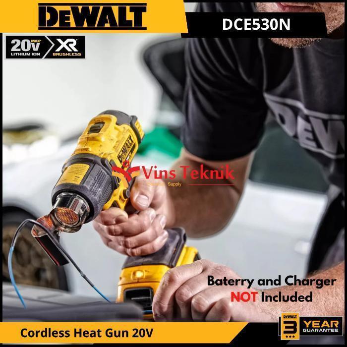 DEWALT DCE530N Mesin Pemanas Baterai Cordless Hot Gun Heat Gun HotGun 20V DCE 530