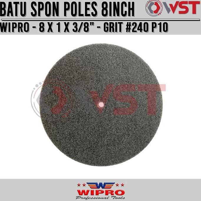 Terjangkau Wipro Batu Gerinda Poles Non Woven 8Inch Grit 240 P10 / Poliac / Spon