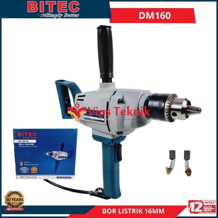 BITEC DM 160 Mesin Bor Listrik Electric Drill 16mm 750Watt DM160