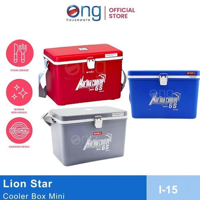 TERMURAH - Ong Houseware - Marina Cool Box Cooler Box Kotak Box Es Mini 6S Lion Star 5.5 Liter I-15