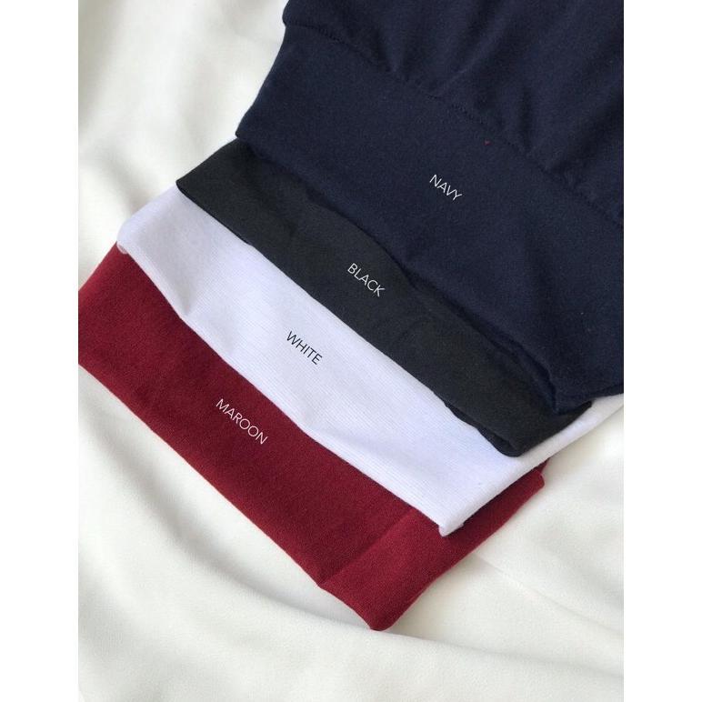 FLASH SALE Jasmine Jilbab-Inner Manset Daleman Leher Turtleneck Dada Kaos JERSEY Spandek Premium Wan