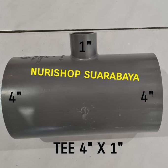 NEW Reducer Tee 4" x 1" / Tee Reducer/ Reducing Tee sok pvc 4" x 1" AW