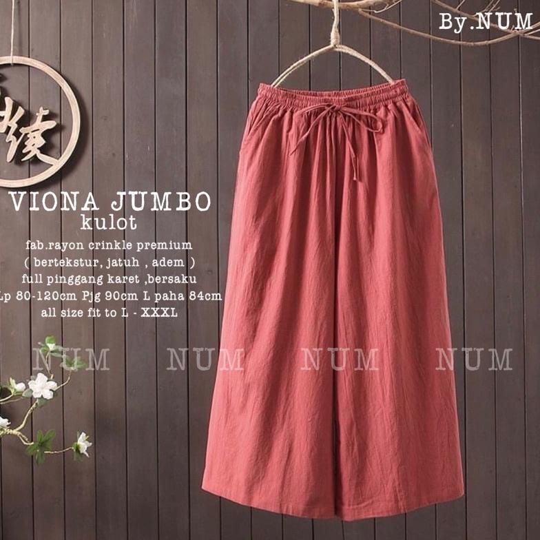 BEST DEALS VIONA JUMBO KULOT RAYON CRINKLE PREMIUM