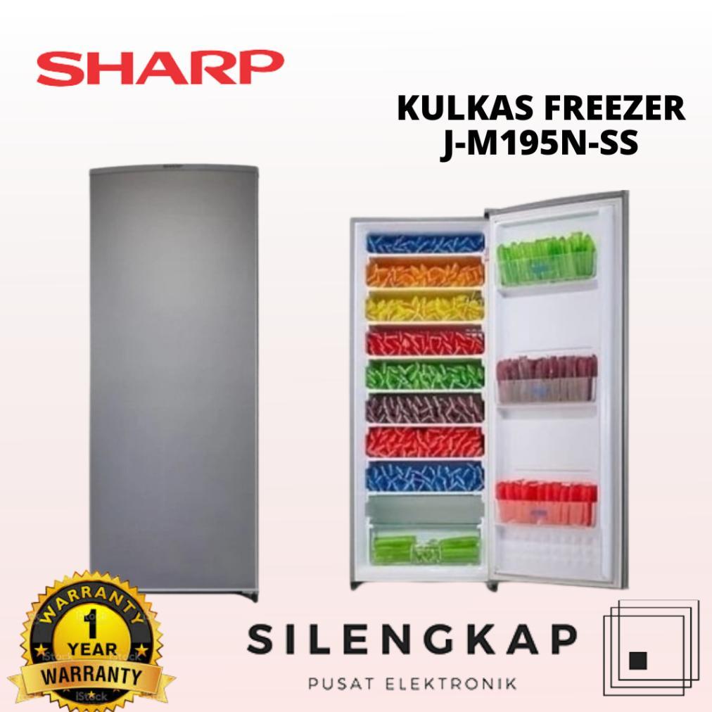 Ready Sharp Freezer Es Batu 8 Rak FJM 195 / FJ-M195N-SS / FJM195 / FJM 195N