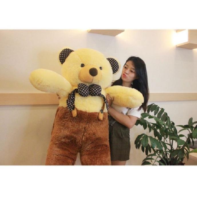 Grosir Boneka Teddy Bear Jumbo Ukuran 1 Meter Boneka Plupi Jumbo Boneka Beruang Jumbo