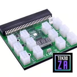 MINING PCI-E 12x6Pin Server PSU Breakout Board 12V - AutoStart