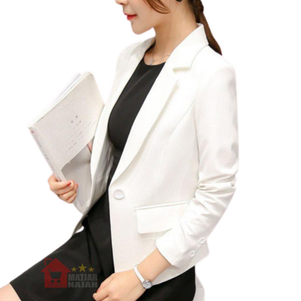 New Deals Blazer Wanita Biru Muda - Blazer Wanita - Jas Wanita - Blazer Cewek - Jas Cewek - Jas Kant