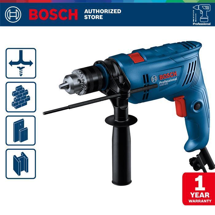 Bosch Bor Impact Listrik Set 600W 13MM GSB 600 FISHERMAN BOX