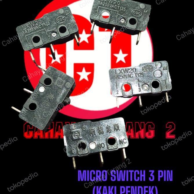 Grosir Micro Switch 3 Pin (Kaki Pendek) Limit Switch