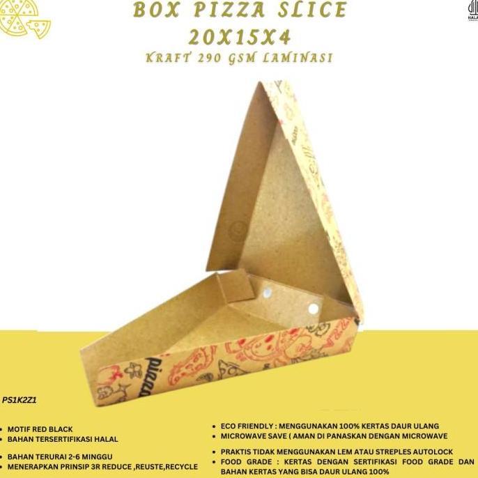 Dus Pizza Slice Box Pizza Segitiga Dus Crepes (PS1K2Z1)