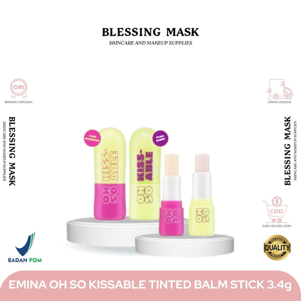 Emina Oh So Kissable Tinted Balm Stick 3.4g | Lip Balm