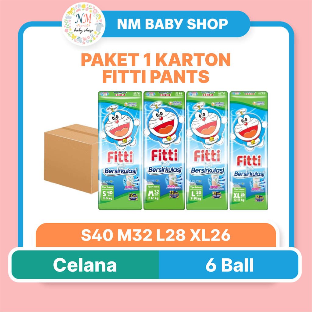 FITTI PAKET 1 KARTON FITTI PANTS S40 M32 L28 XL26 POPOK CELANA MURAH S 40 M 32 L 28 XL 26 PPKS