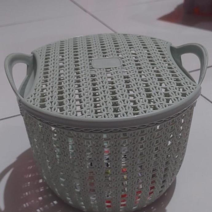 Keranjang topas tutup clio multifungsi /keranjang plastik tutup