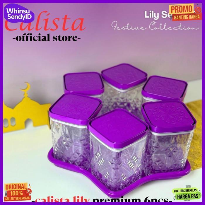 Quality [ Calista ] Toples Plastik Aesthetic Calista Lily Toples Kue Kering Lebaran Estetik Set Isi 