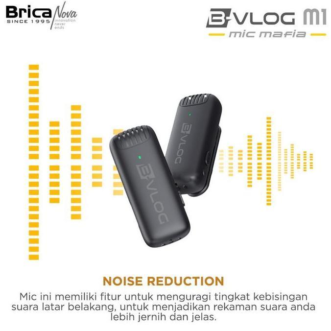 Brica B-VLOG M1 Wireless Clip On Microphone with Charging Case Type C