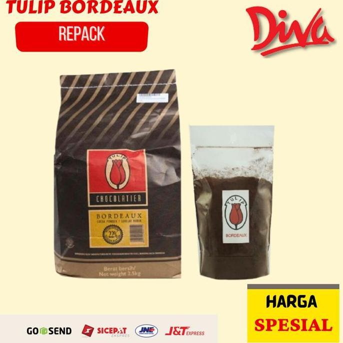 Tulip BORDEAUX 1kg (Coklat Bubuk ) Repack