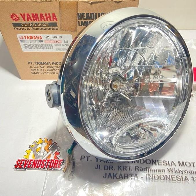 Promo Refflektor Lampu Depan Assy Set Yamaha RX King RXK Bulat Original YGP Diskon