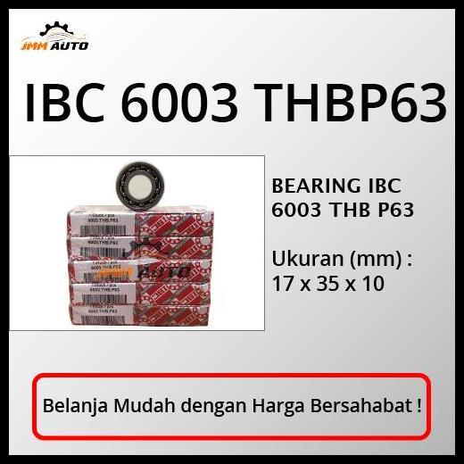 GRATIS ONGKIR BEARING IBC 6003 THPB63 HIGH SPEED BEARING GERMANY ORIGINAL IBC 