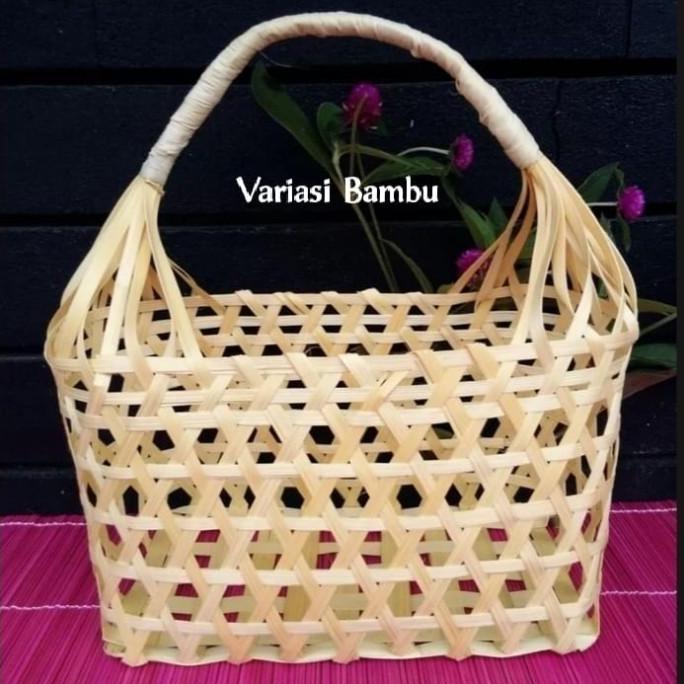 Keranjang Tas Jinjing Anyaman Bambu Tas Keranjang Anyaman Bambu