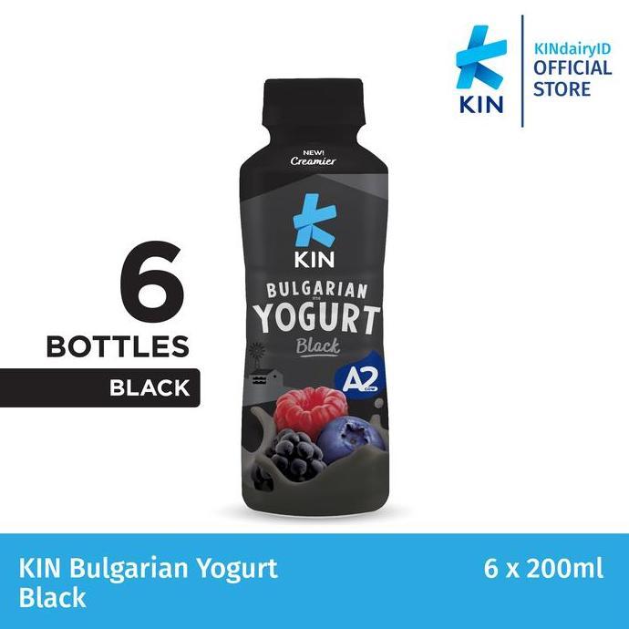 Mlkiron- Kin Bulgarian Yogurt Black (6X200 Ml)
