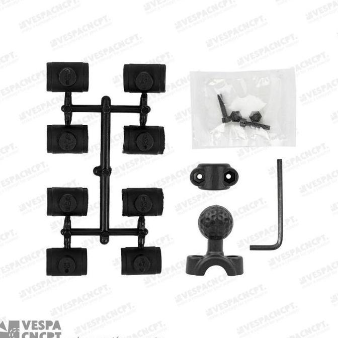 Bracket Adaptor Osopro 9 - 15Mm Jepit Tangkai Spion Vespa Sprint Primavera Lx S Gts Piaggio Honda Ya