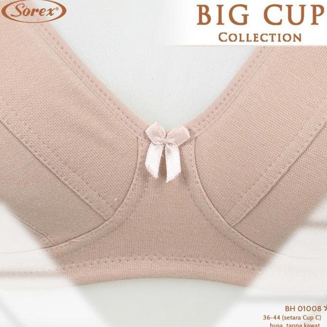 Wkwkwk- Bh Bra Big Cup Sorex 01008 Size 36 - 44 Tanpa Kawat Busa Tipis