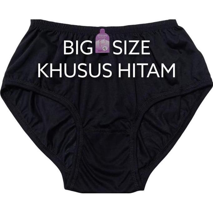 Wkwkwk- Celana Dalam Wanita Jumbo Hitam Big Size Polos Katun Cd Jumbo Cd Ibu Hamil Xxxl Xxl Cd Wanit