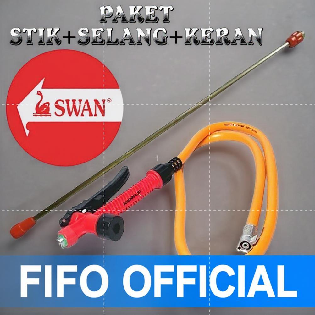 Bisa Cod Paket Kran Selang Stik Sprayer Swan/ Paket Kran Selang Stik Swan 14 Liter 17Liter/ Sprayer 