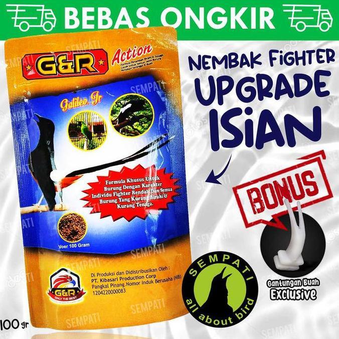 Kicaudor- Pakan Gnr Action Galileo Jr Voer Kibasari Makanan Burung Murai Gacor
