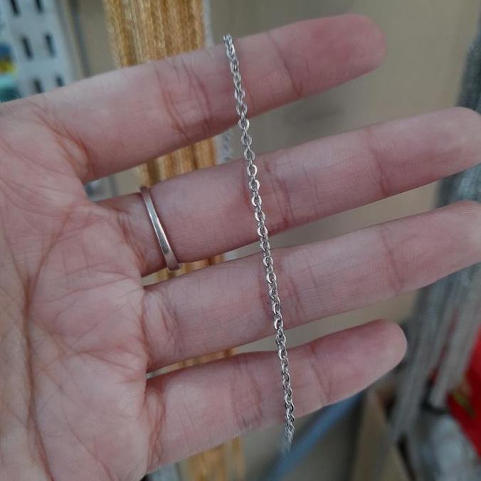 RANTAI NURI STAINLESS METERAN / RANTAI AKSESORIS KALUNG GELANG