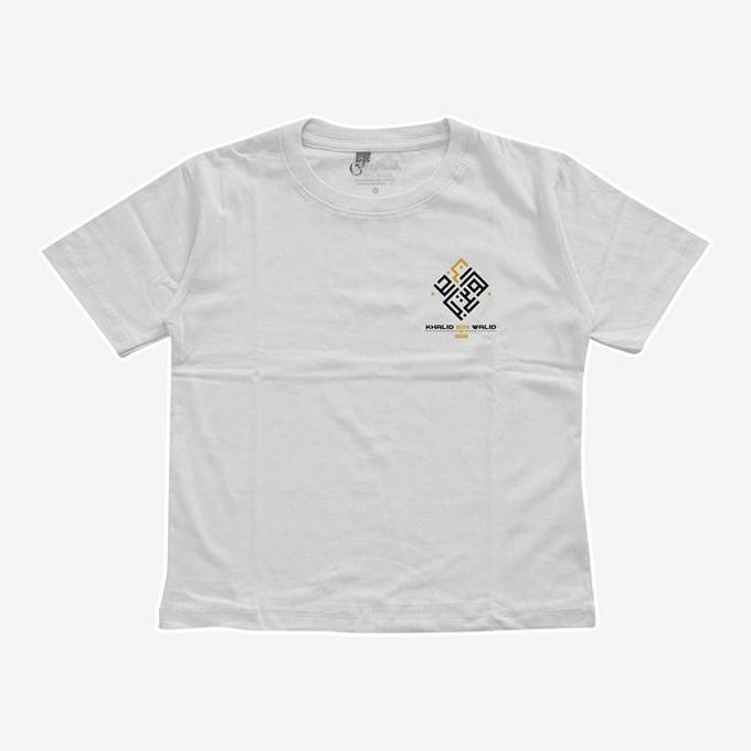 DB112 - Kepswah - Kaos Anak Khalid Bin Walid Kaligrafi - Baju Muslim Anak Islami - Kaos Dakwah Anak 
